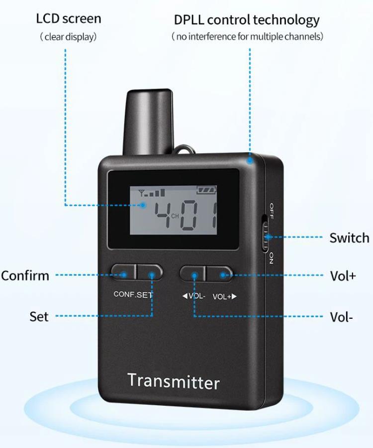 Transmisor de guía turística de 100 canales(图5)