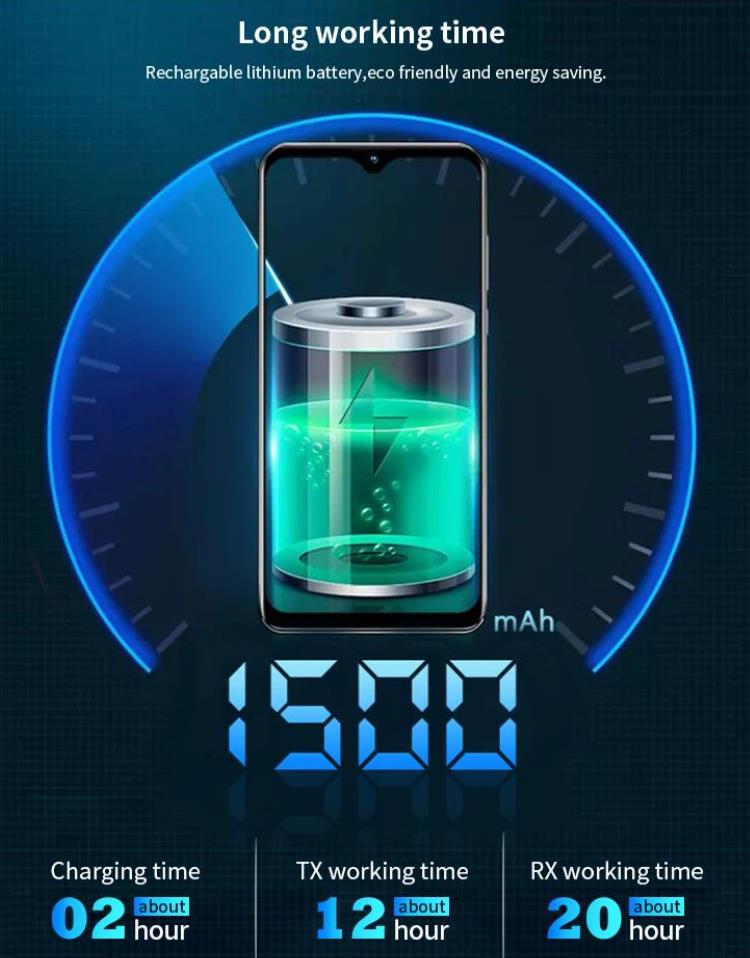 The Translation Equipment for Churches Battery Life Equipo de traducción para iglesias(图4)